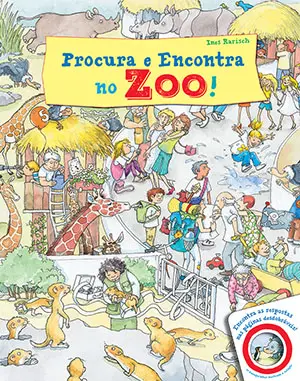 Capa do livro &laquo;Procura e Encontra no Zoo&raquo;
