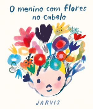 Capa do livro «O menino com flores no cabelo»