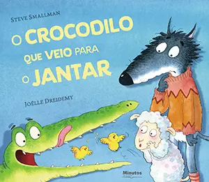 Capa do livro &laquo;O crocodilo que veio para o jantar&raquo;