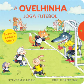 Capa do livro &laquo;A Ovelhinha joga futebol&raquo;